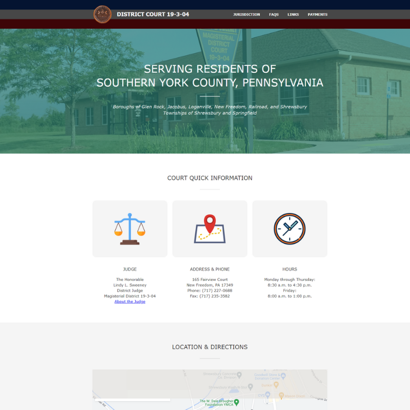 District Court 19-3-04 website screenshot